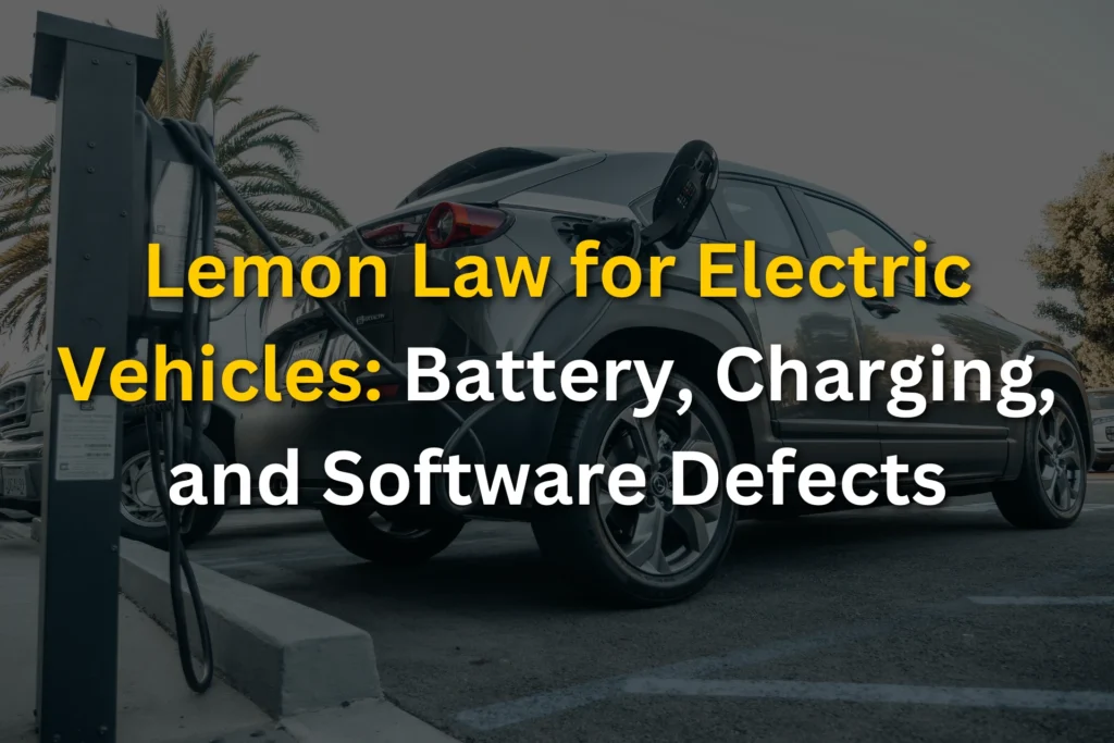 Lemon Law for Electric Vehicles: Battery, Charging, and Software Defects