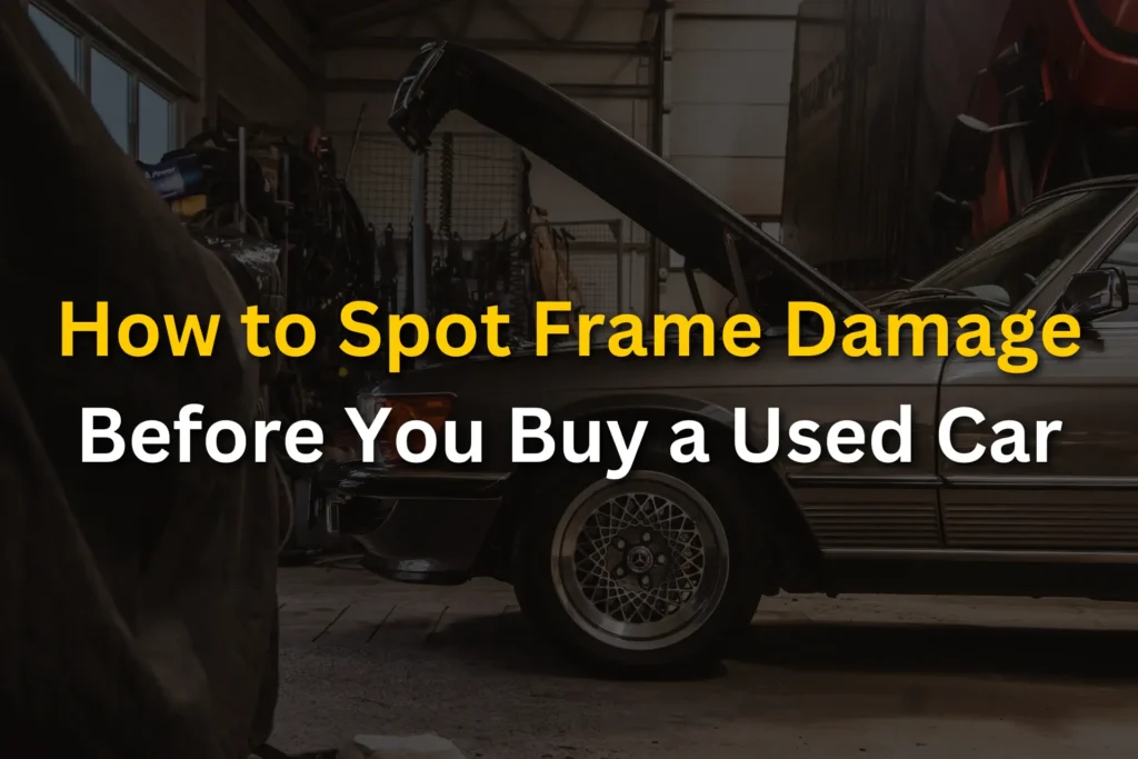 How to Spot Frame Damage Before You Buy a Used Car