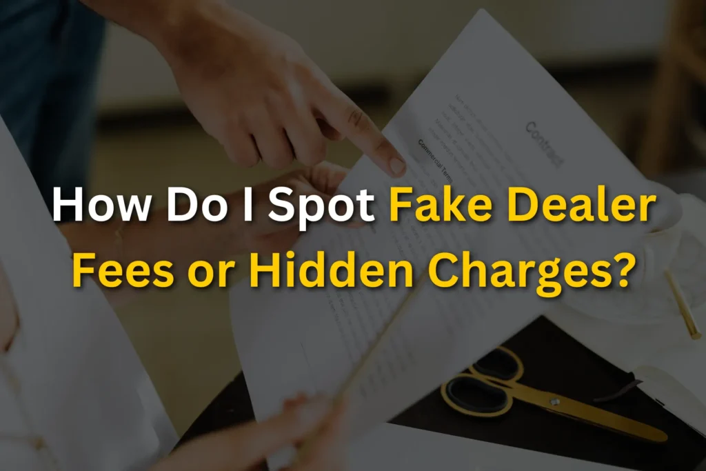 How Do I Spot Fake Dealer Fees or Hidden Charges?