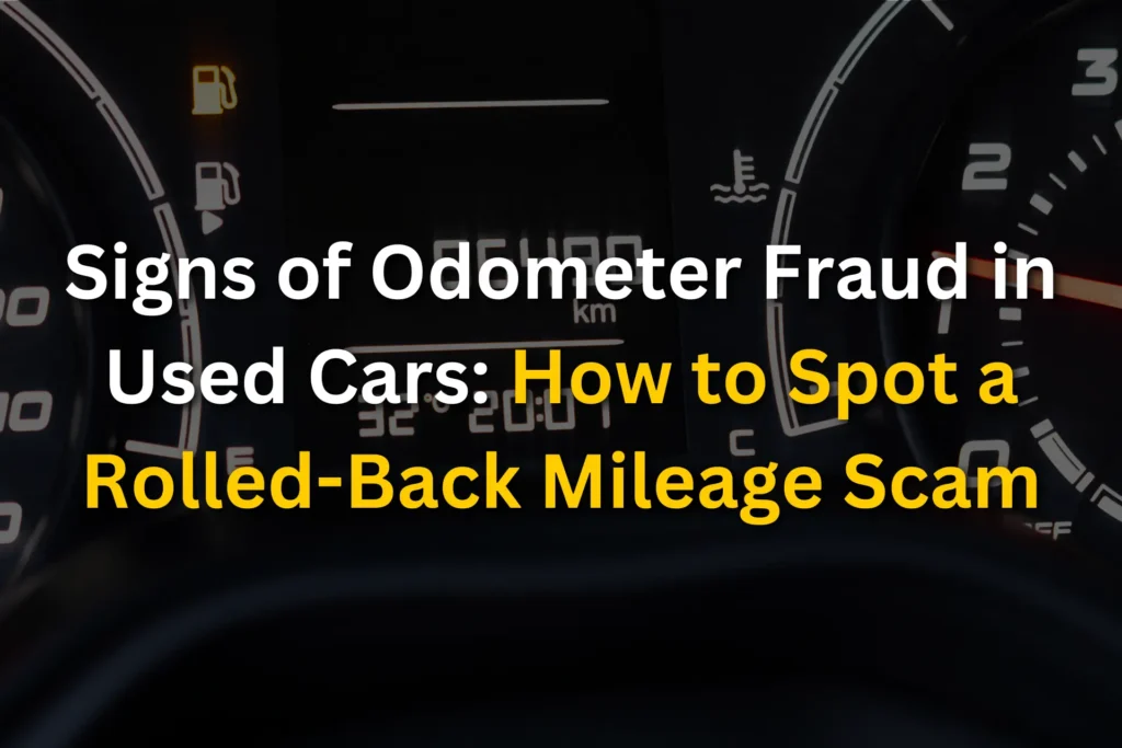 Signs of Odometer Fraud in Used Cars: How to Spot a Rolled-Back Mileage Scam