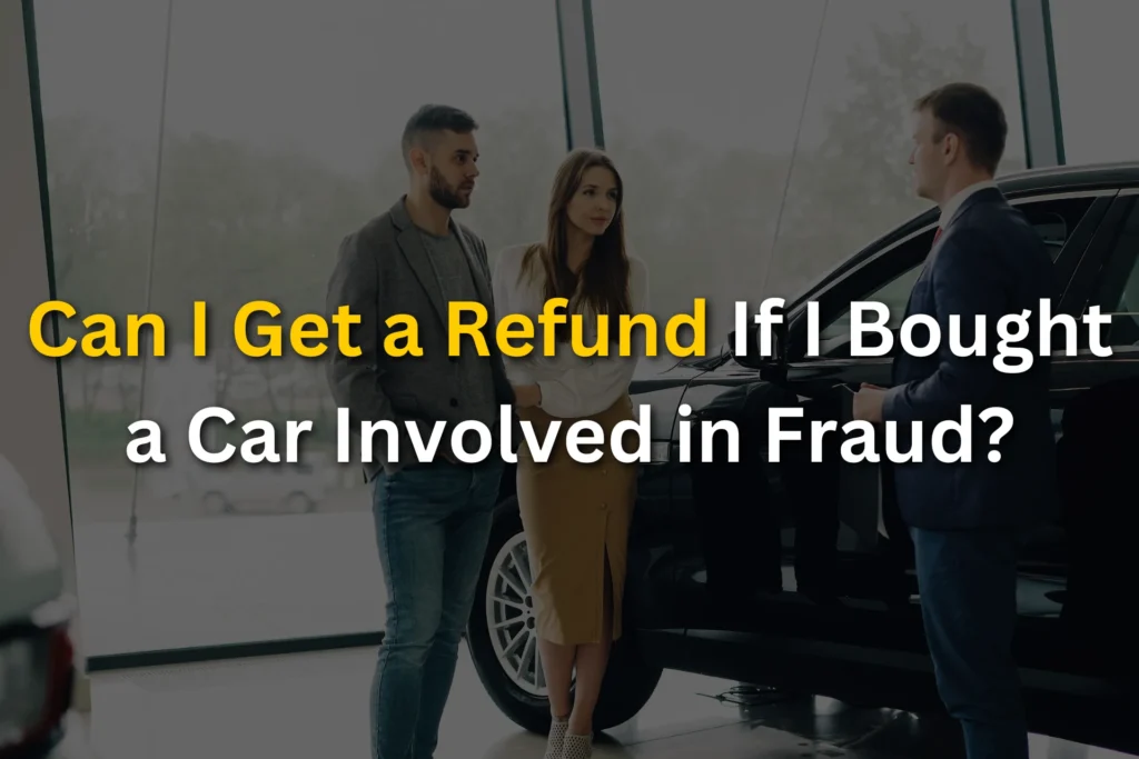 Can I Get a Refund If I Bought a Car Involved in Fraud?